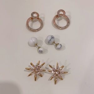 Set of eclectic earrings